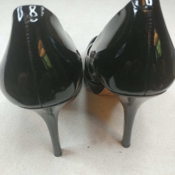 Joan & David Women 's black patent leather high he - Picture 3 of 8